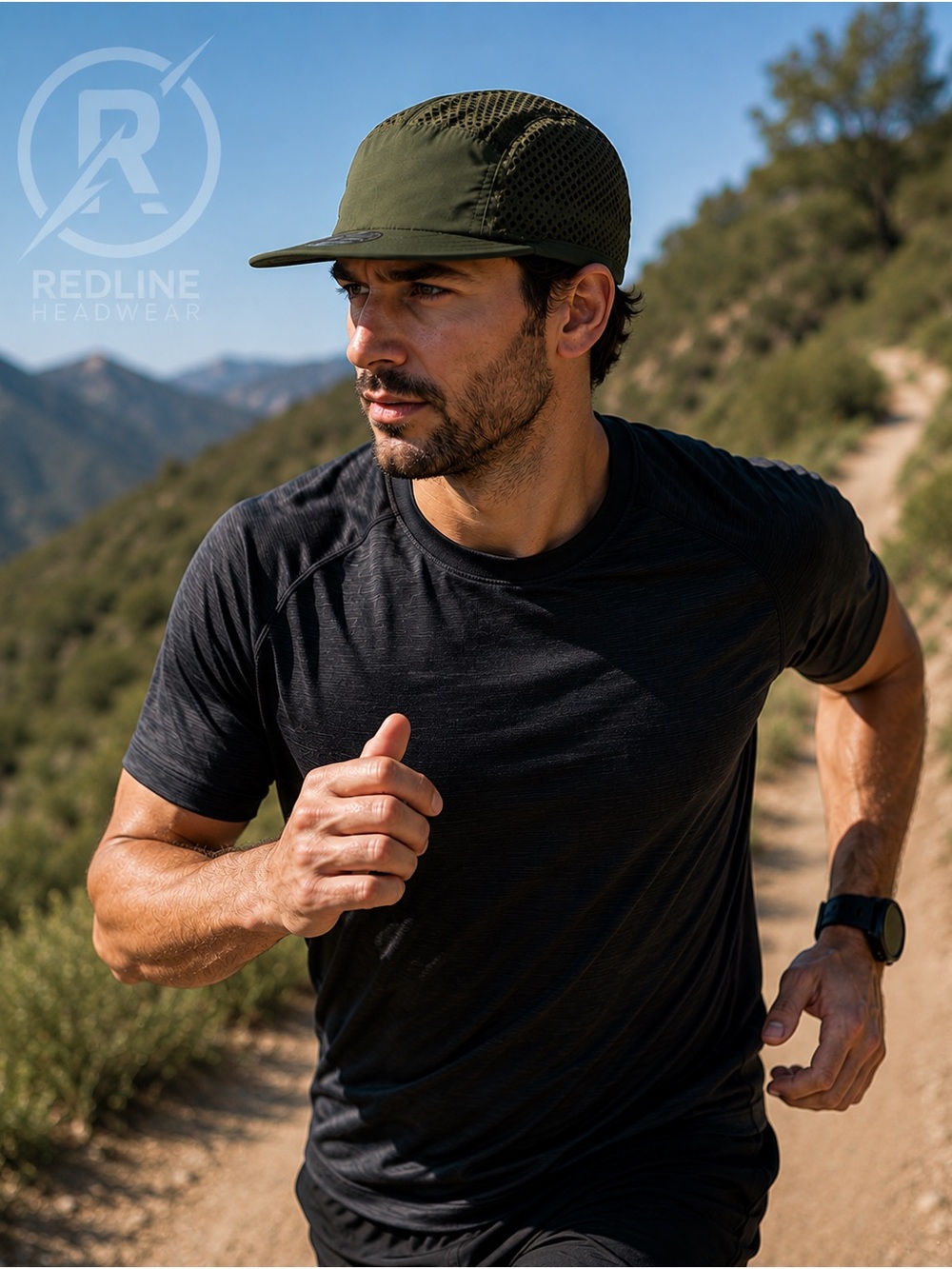 Men’s Lightweight Mesh Running Hat – Quick Dry Sports Cap, Breathable Outdoor